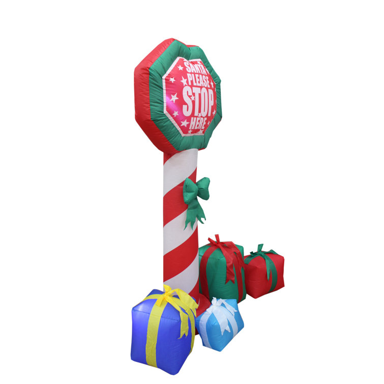 The Holiday Aisle® Christmas Stop Sign with Gift Boxes Christmas